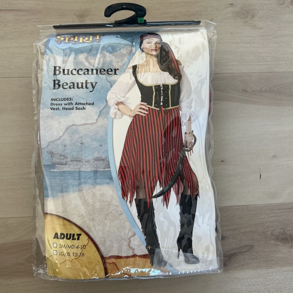 NWT Spirit Halloween Bucaneer Beauty Halloween Costume Adult Lg/XL